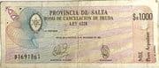 1000 Pesos Argentinos - Salta