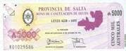 5000 Australes - Salta