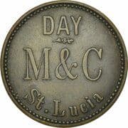 Token (Minvielle & Chastanet; Beaded; Day) - Saint Lucia