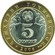 5 Somoni 5 TJS = JPY 82