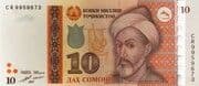 10 Somoni 10 TJS = JPY 164