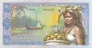 2 Francs Tahiti (versions A and B) - Tahiti