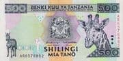 500 Shilingi 500 TZS = JPY 31