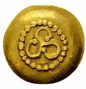 ¼ Gold Stater with Triskeles - Uncertain Gallia Belgica tribes
