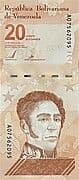20 Bolivars 20 VED = JPY 7.59