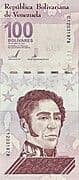 100 Bolivars 100 VED = JPY 38