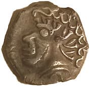 Drachm with negroid head (obverse incuse strike) - Volcæ Tectosages