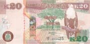 20 Kwacha 20 ZMW = JPY 163