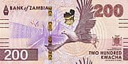 200 Kwacha 200 ZMW = JPY 1636
