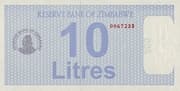 Token - 10 Litres (Fuel Coupon) - Zimbabwe (1980-date)