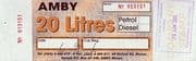 20 Litres - Fuel Coupon - Zimbabwe (1980-date)