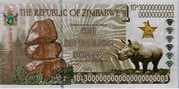 1 Zettalilion Dollars - Zimbabwe (1980-date)