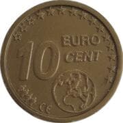 10 Cents 0.10 EUR = JPY 18