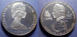 Cook Islands, Elizabeth II 1973, Silver 7 1/2 Dollars