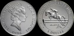 Cook Islands 1 dollar 1996- Olympic Games 1996 in Atlanta