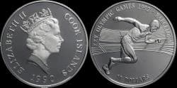 Cook Islands 10 dollar 1990- Olympic Summergames in Barcelona 1992