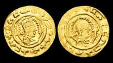 Axum Ebana Gold Chrysos bust of Ebana to right