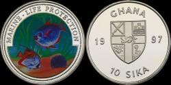 Ghana 10 sika 1997 Marine-life protection