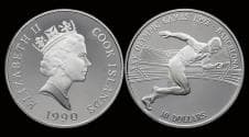 Cook Islands 10 dollar 1990- Olympic Summergames in Barcelona 1992