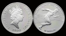 Cook Islands 10 dollar 1990- Olympic Summergames in Barcelona 1992