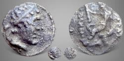 Baktria, Greco-Baktrian Kingdom. Euthydemos I. (Circa 230-200 BC). an unpublished AR Tetartemorion?
