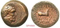 160RK5U) BAKTRIA, Greco-Baktrian Kingdom. Euthydemos I Theos Megas. Circa 225-200/195 BC. AE Dichalkon (21mm, 6.30 g, 3h). Aï...