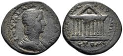 Kilikia, Anazarbos. Julia Mamaea, Augusta, 222-235 AD. AE 23mm (9.00g). Dated CY 249 (230/1 AD). RPC VI, 7394 (temporary)