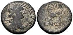 Iberia, Kelse. M. Fulvius and C. Otacilius, praefecti pro II viris. Struck 44-36 BC. AE As (13.97 gm, 30mm). RPC I 261