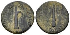 Kilikia, Olba. M. Antonius Polemo III, King. Circa 70 AD. AE Hemiassarion (2.05g, 15mm). RPC I 3742