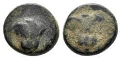 Karia, Rhodos. Rhodes. Circa 205-200(?) BC. AE Chalkous (1.15 gm, 9mm). Karl 670