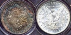 1888-S MORGAN DOLLAR.... PCCGS MS64 ... FANTASTIC TONING!