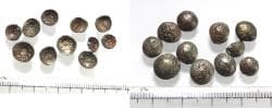 LOT OF 10: ARABIA, Southern. Himyar. 'Amd?n Bay?n Yahaqbi?. Circa AD 100-120. AR Fractions. 0.30 gm