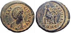 Aelia Flaccilla. Æ (4.76 g), Augusta, AD 379-386/8.