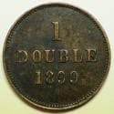 Guernsey Copper Double 1899-H XF