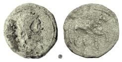 IBERIA, Sacili. AE As, 2nd century BC