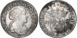 Principality of Dombes, Anne-Marie-Louise d'Orléans, 1/12 Ecu, 1664, Trévoux