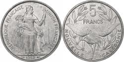 New Caledonia, 5 Francs, 1952, Paris, Aluminum, , KM:4