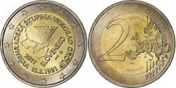 Slovakia, 2 Euro, Visegrad Group, 20th Anniversary, 2011, Kremnica, MS(63)