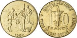 Coin, West African States, 10 Francs, 1997