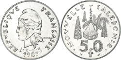 Coin, New Caledonia, 50 Francs, 1983