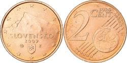 Slovakia, 2 Euro Cent, 2009, BU, , Copper Clad Steel