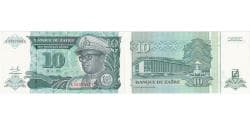Zaire, 10 Nouveaux Zaïres, 1993-06-24, UNC(65-70)