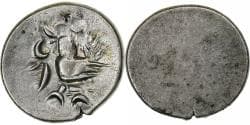 Cambodia, Norodom I, 2 Pe, 1/2 Fuang, ND (1847-1860), Silver,