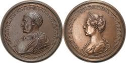 Duchy of Lorraine, Medal, Antoine de Vaudémont & Marie d'Harcourt, 18th