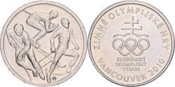 Slovakia, Token, Jeux Olympiques de Vancouver, 2010, Copper-nickel,