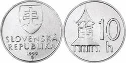 Slovakia, 10 Halierov, 1999, Aluminum, , KM:17