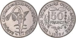 Coin, West African States, 50 Francs, 1979