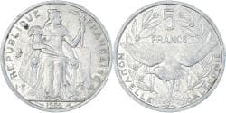 Coin, New Caledonia, 5 Francs, 1986