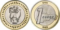 Slovakia, Euro, Fantasy euro patterns, Essai-Trial, Proof, 2004, Bi-Metallic