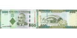 Banknote, Tanzania, 500 Shilingi, Undated (2010), Undated (2010), KM:40